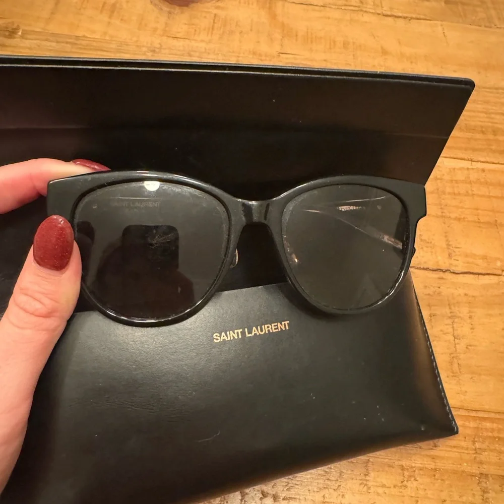 Saint Laurent 56mm Gradient Cat Eye Sunglasses - Picture 7 of 7